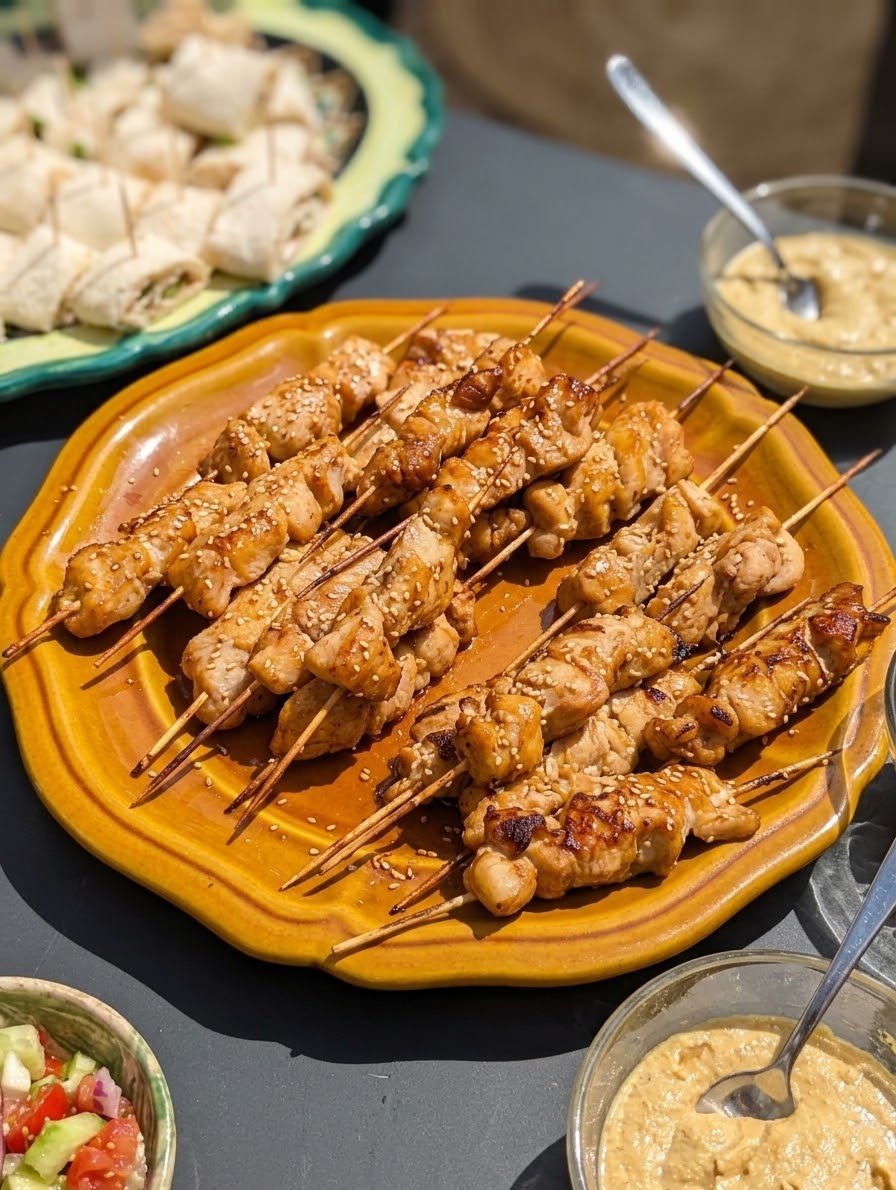 Mini sandwichs baguette sur planche en bois